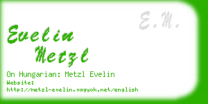 evelin metzl business card